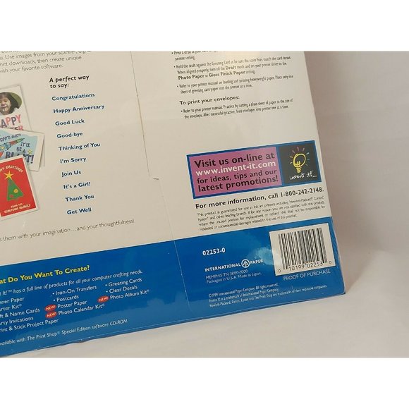 Invent It! Greeting Cards  Gloss Finish Ink Jet 02254-0 10 Cards/ 10 Envelopes - Picture 5 of 8